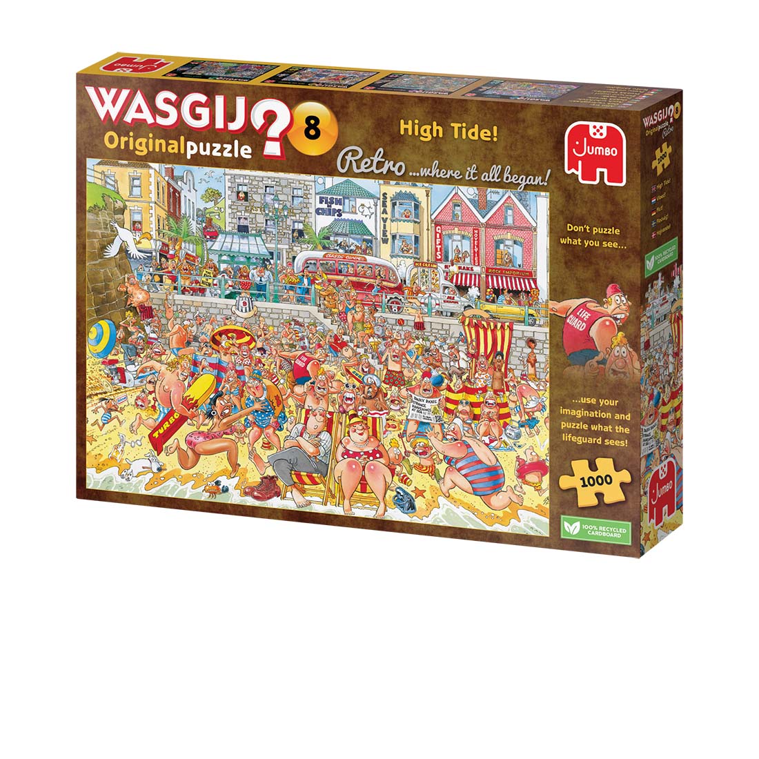 Wasgij Retro Original 8: High Tide!, 1000 Pieces, Jumbo | Serious Puzzles