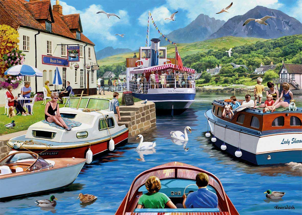A Day on the River Boat Jigsaw Puzzle