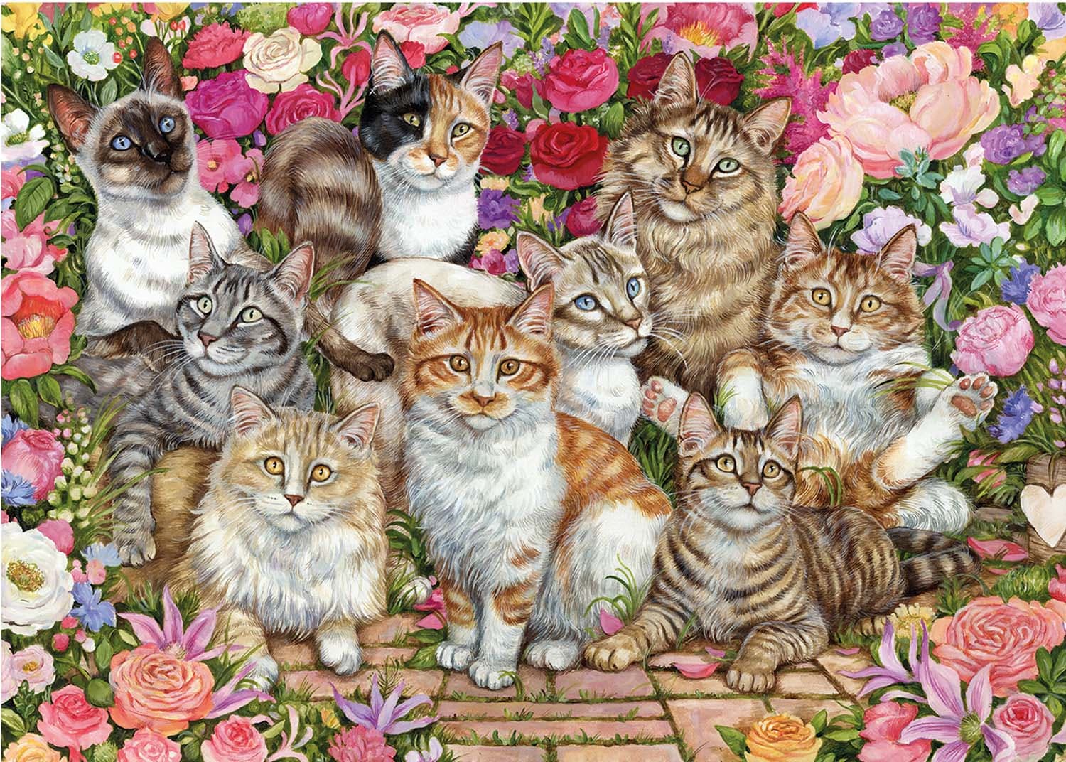Floral Cats Cats