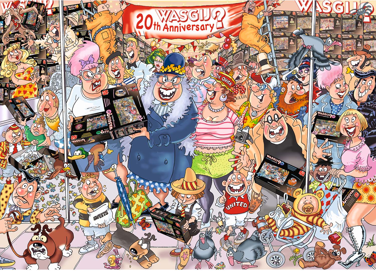 Wasgij Original 27: The 20th Party Parade People Jigsaw Puzzle
