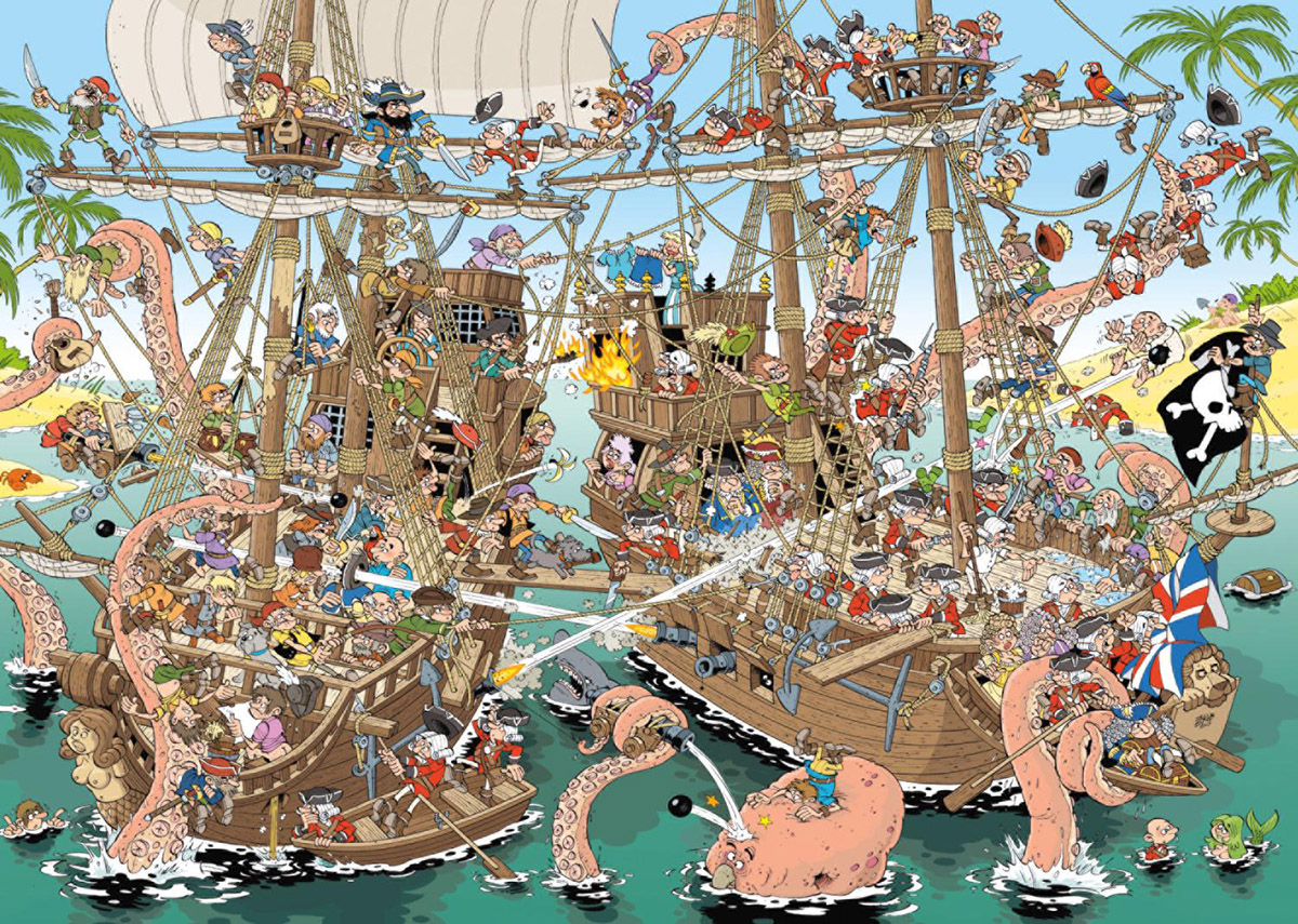 The Pirates (Pieces of History) Boat Jigsaw Puzzle