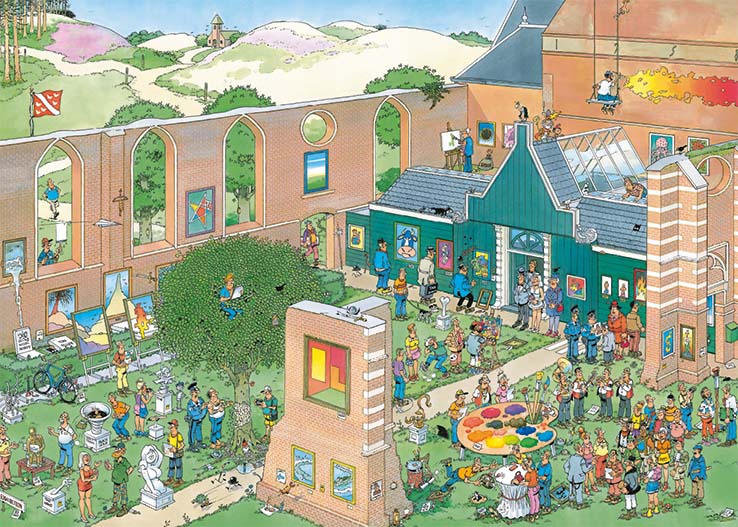 The Art Market People Jigsaw Puzzle