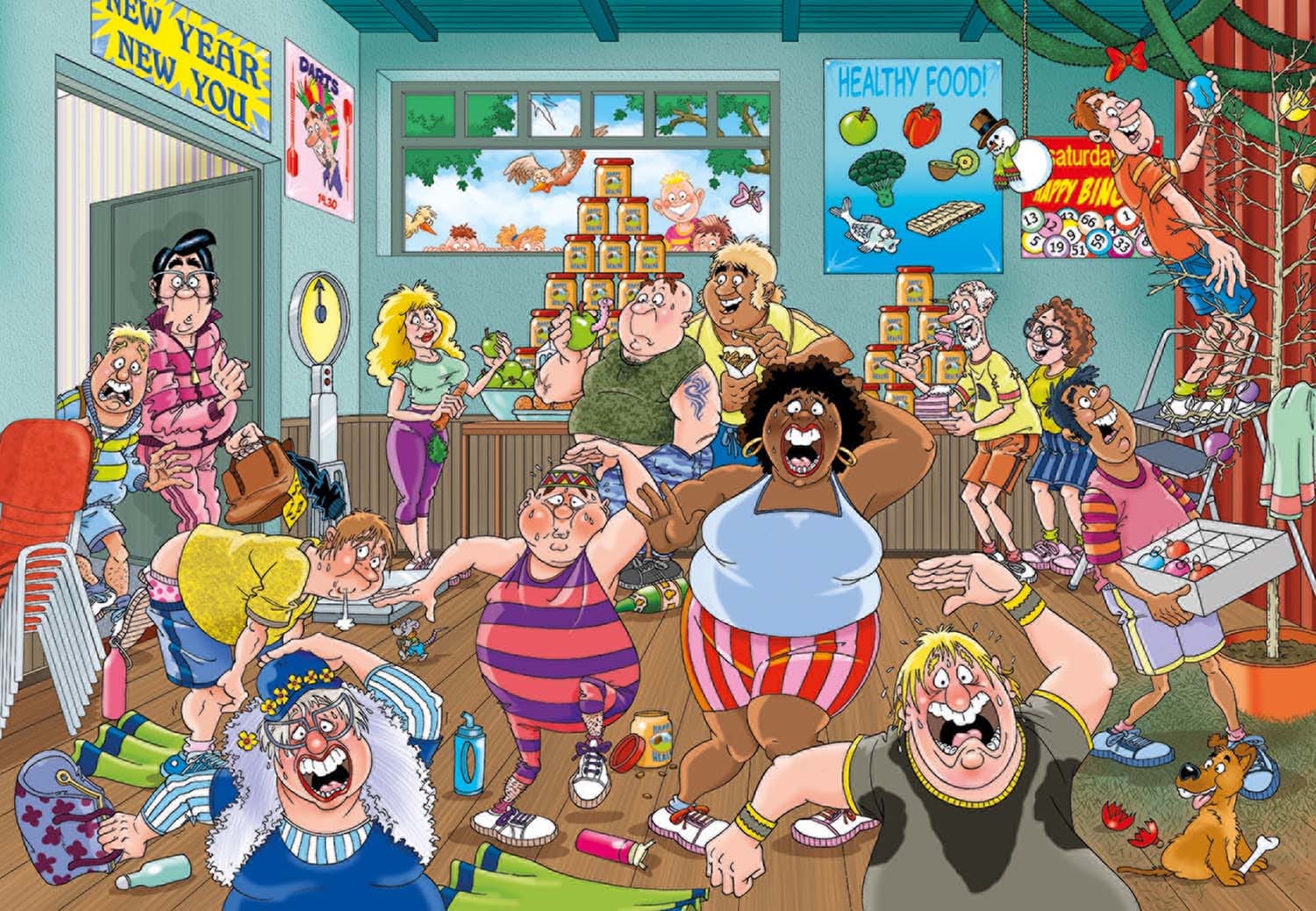 Wasgij Original 36: New Year Resolutions! Humor