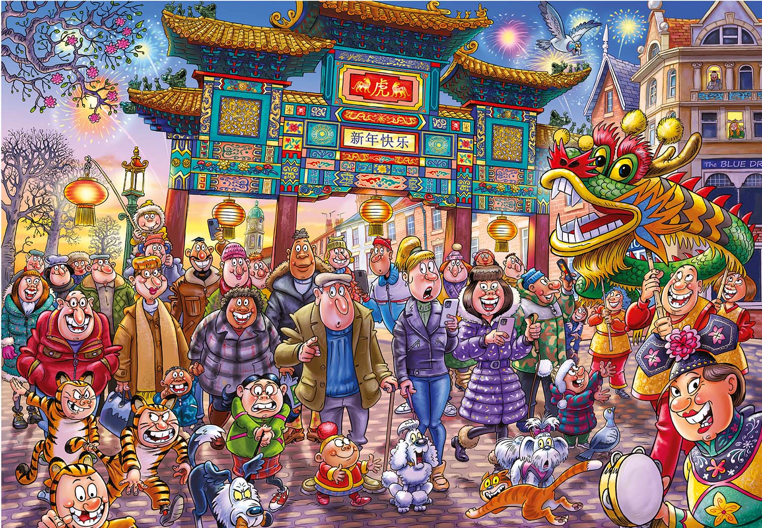 Wasgij Original 39: Chinese New Year! Cartoon Jigsaw Puzzle