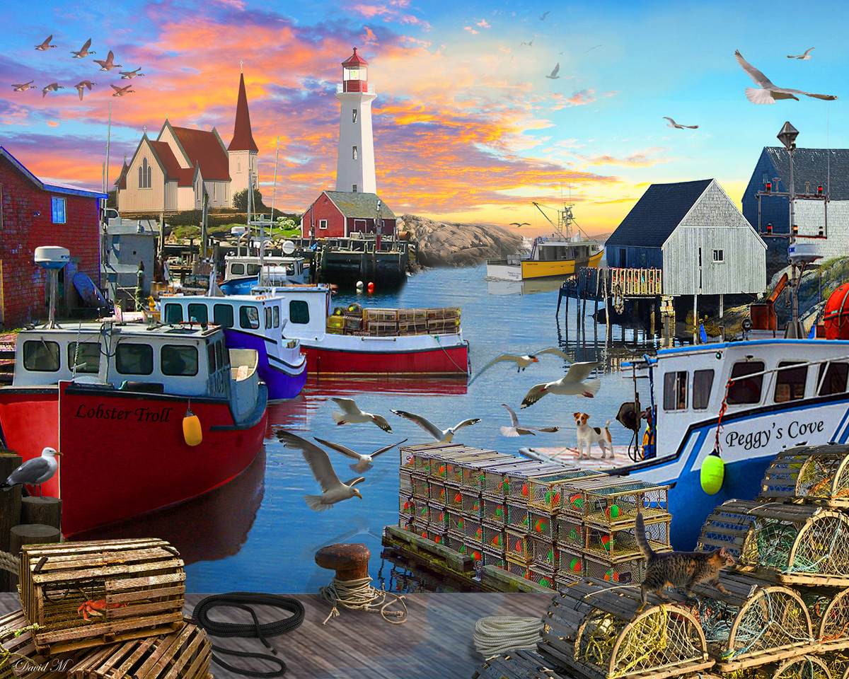Fishing Cove Lighthouse Jigsaw Puzzle