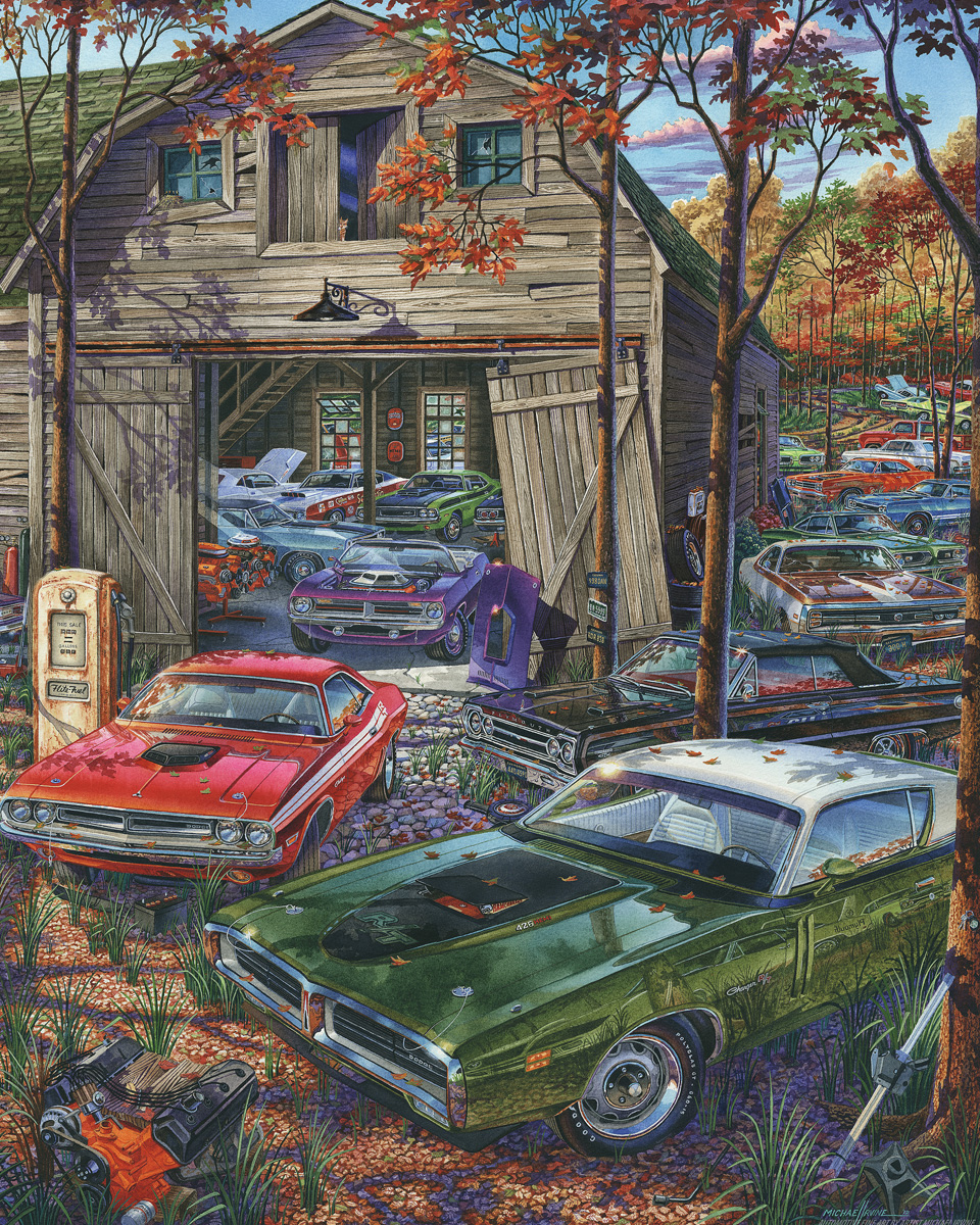 Cars on the Farm, 1000 Pieces, Vermont Christmas Company | Serious