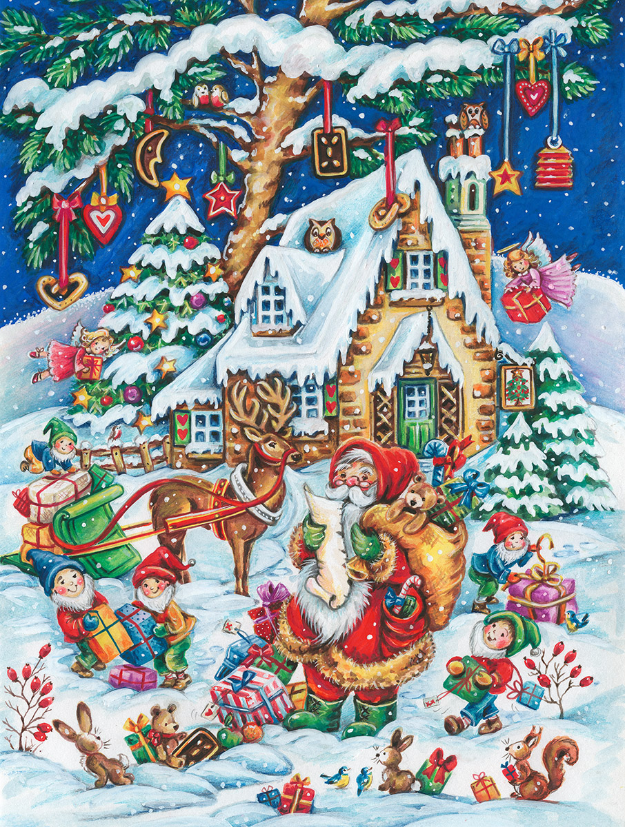 Santa's Helpers Christmas Jigsaw Puzzle