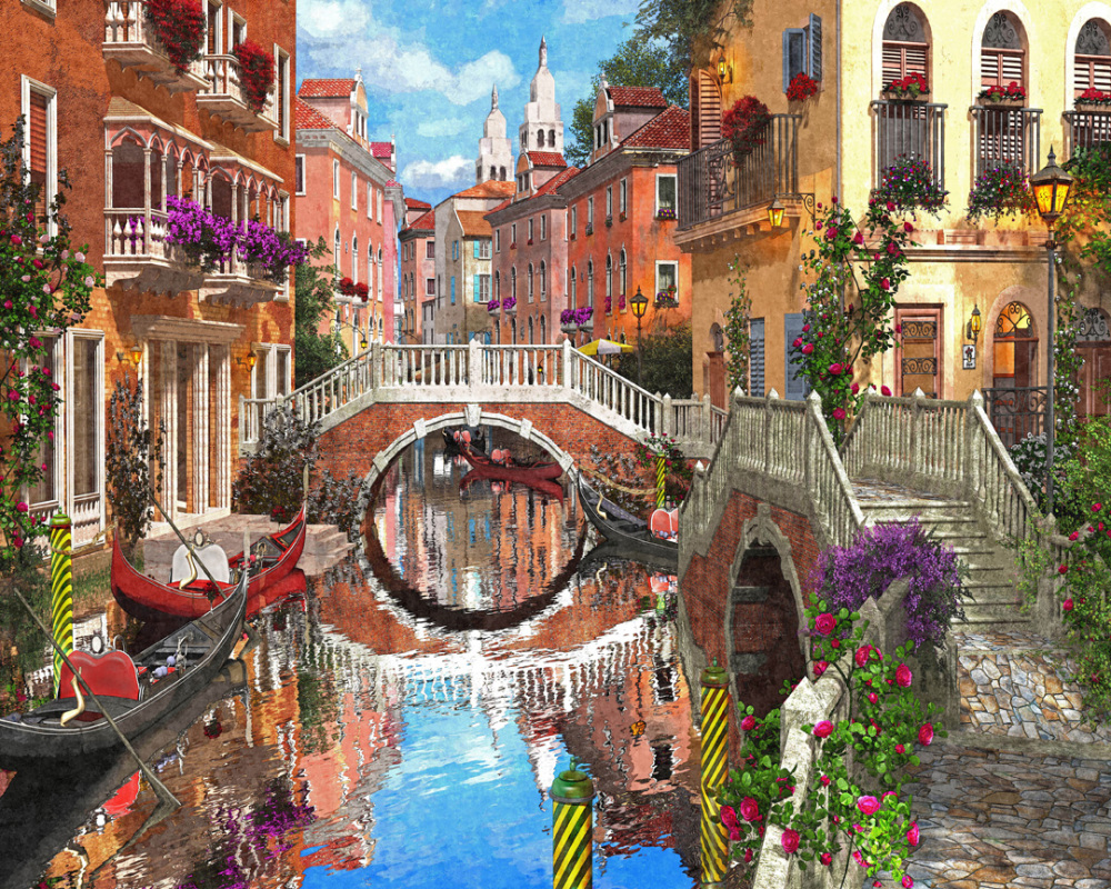 Venetian Waterway Italy Jigsaw Puzzle