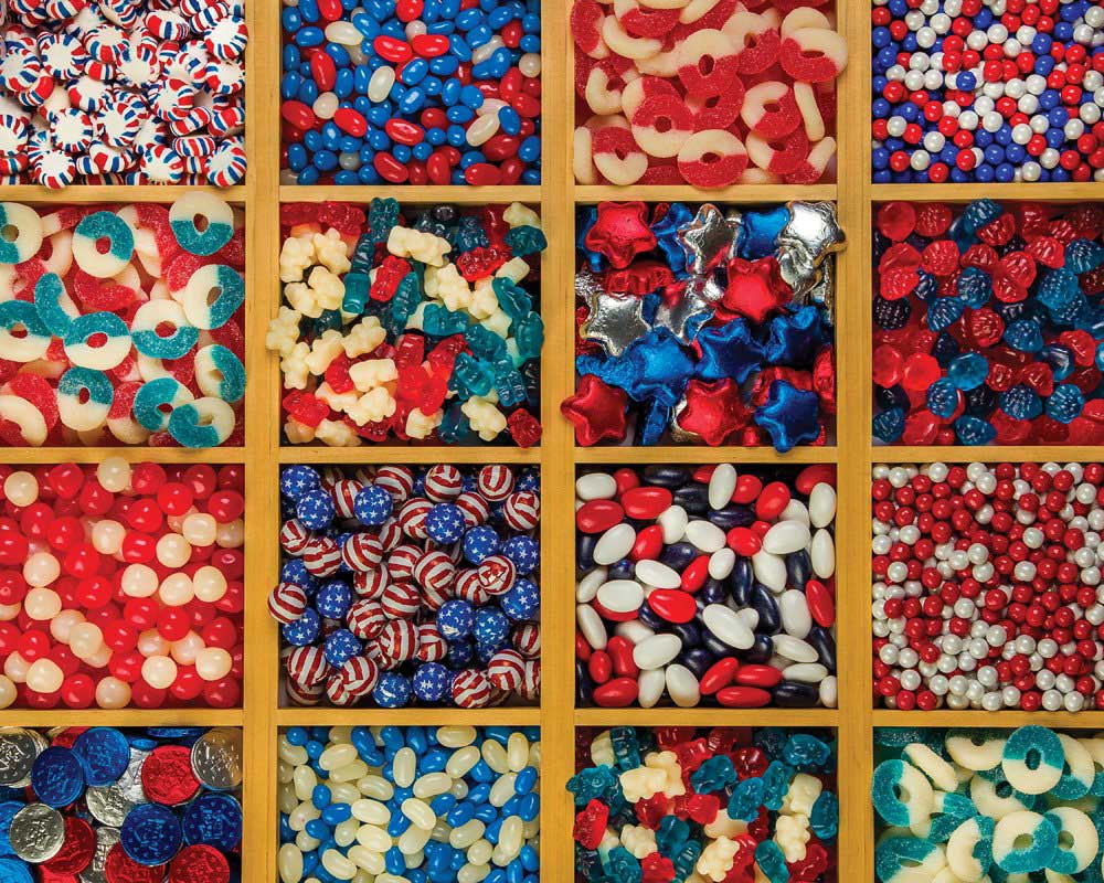 Patriotic Candy Food and Drink Jigsaw Puzzle