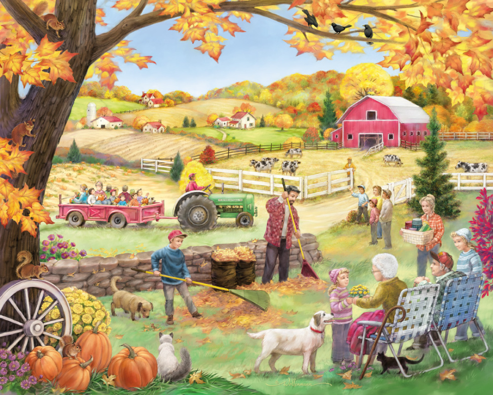 Countryside Autumn Countryside Jigsaw Puzzle