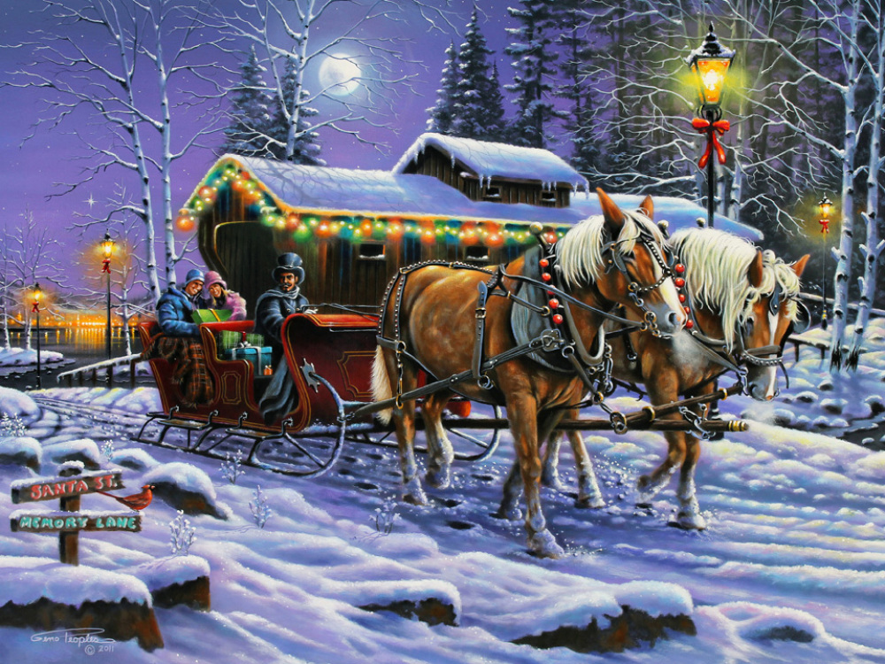 A Trot Down Memory Lane Horse Jigsaw Puzzle