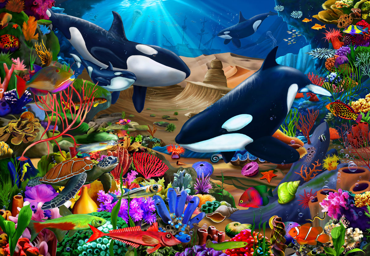 Wondrous Ocean Sea Life Jigsaw Puzzle
