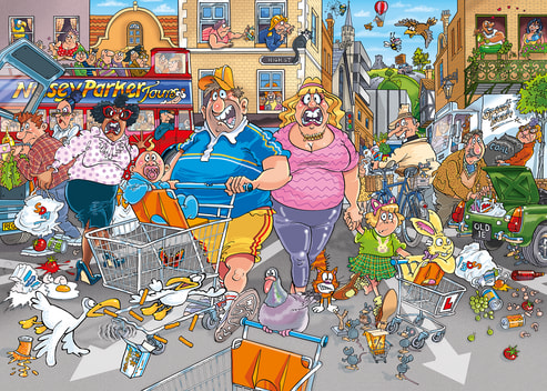 Wasgij Original 46: Middle Aisle Madness!