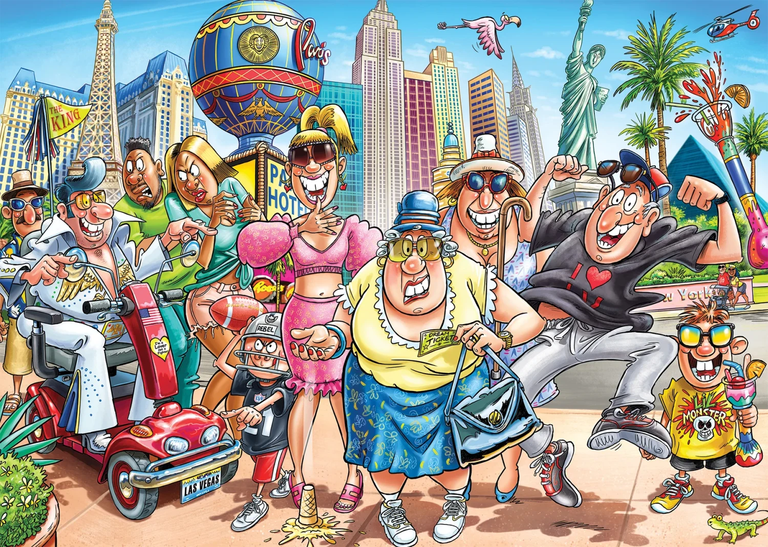 Wasgij Original 48: What Happens In Vegas!