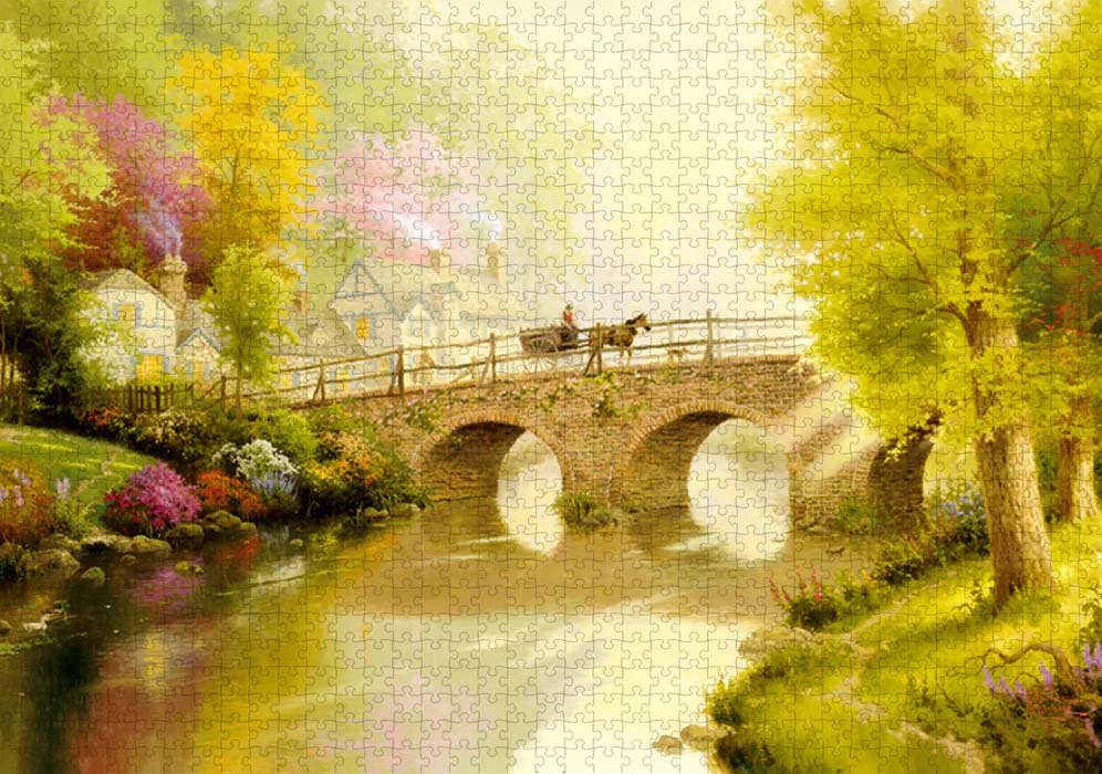 Hometown Bridge Countryside Jigsaw Puzzle
