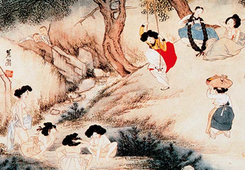 Traditional Bath Day Asian Art