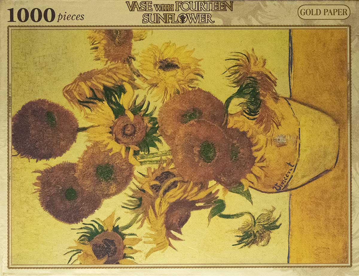 Sunflower (Gold) Flower & Garden Glitter / Shimmer / Foil Puzzles