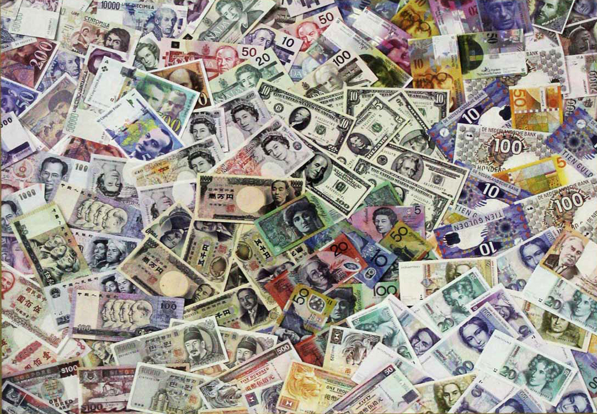 Paper Money Collage Jigsaw Puzzle