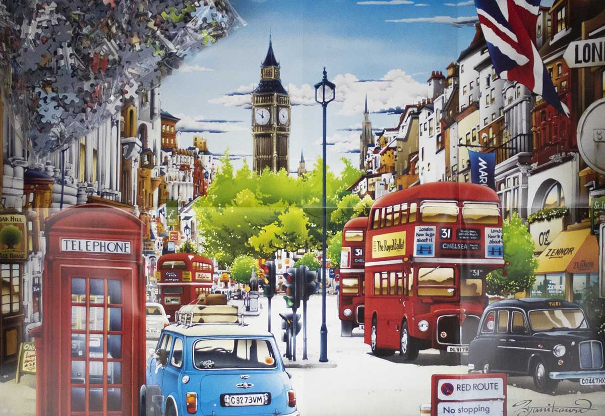 London Red Bus Travel Jigsaw Puzzle