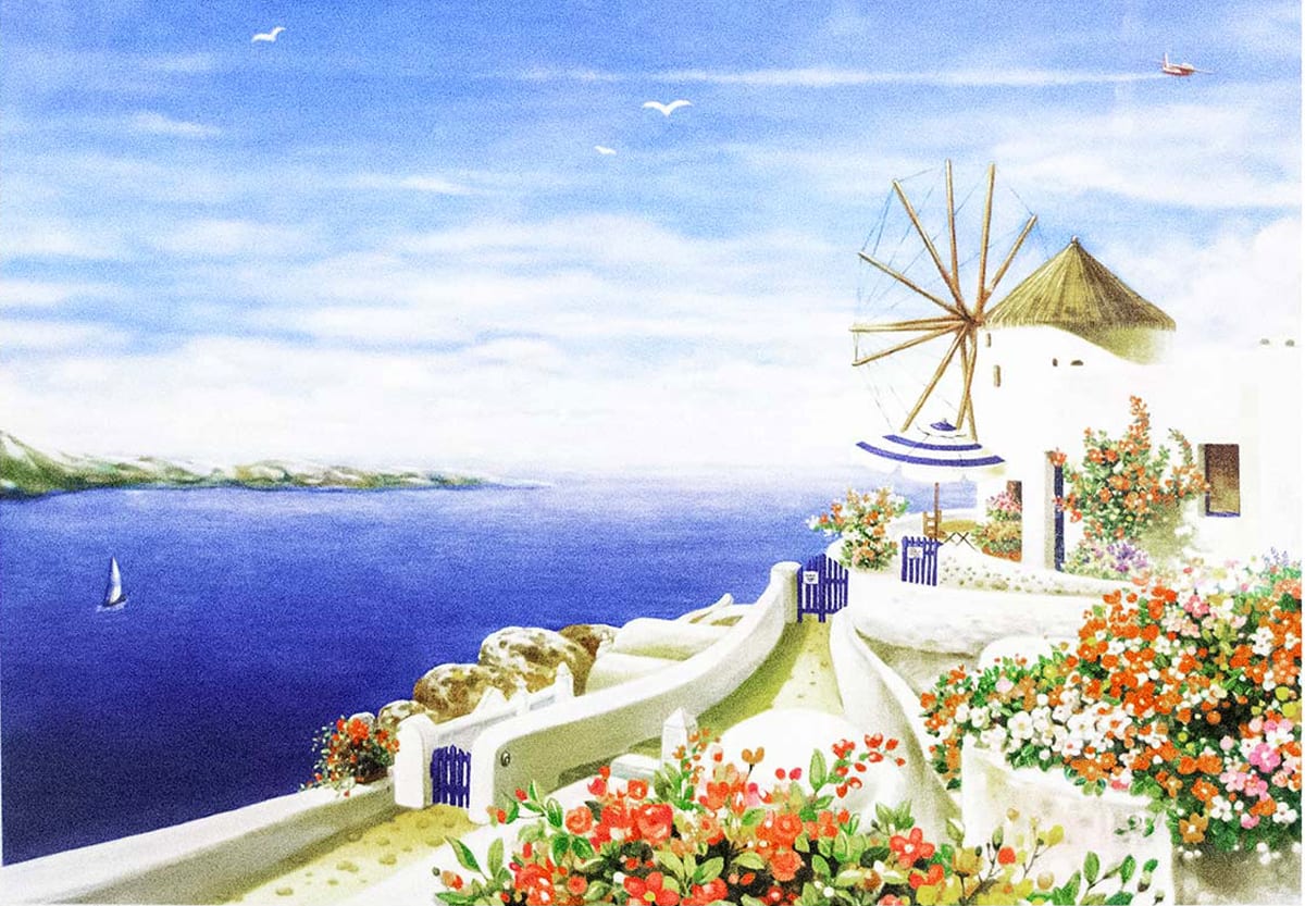 Santorini Beach Summer
