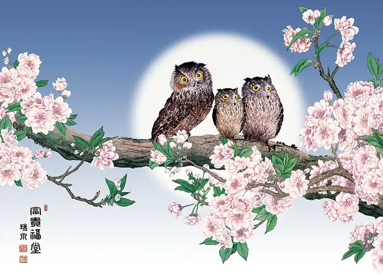 Owls In A Tree Birds