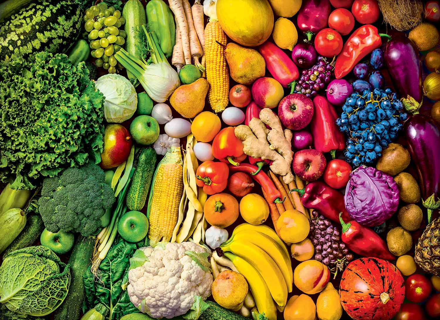 Rainbow Superfoods Food and Drink Jigsaw Puzzle