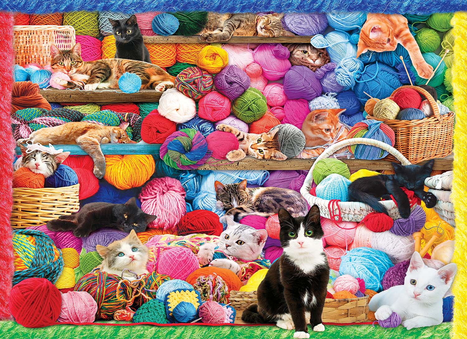 Cats And Yarn Quilting & Crafts Jigsaw Puzzle