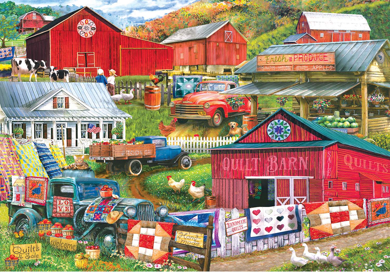 Country Compilation Countryside Jigsaw Puzzle