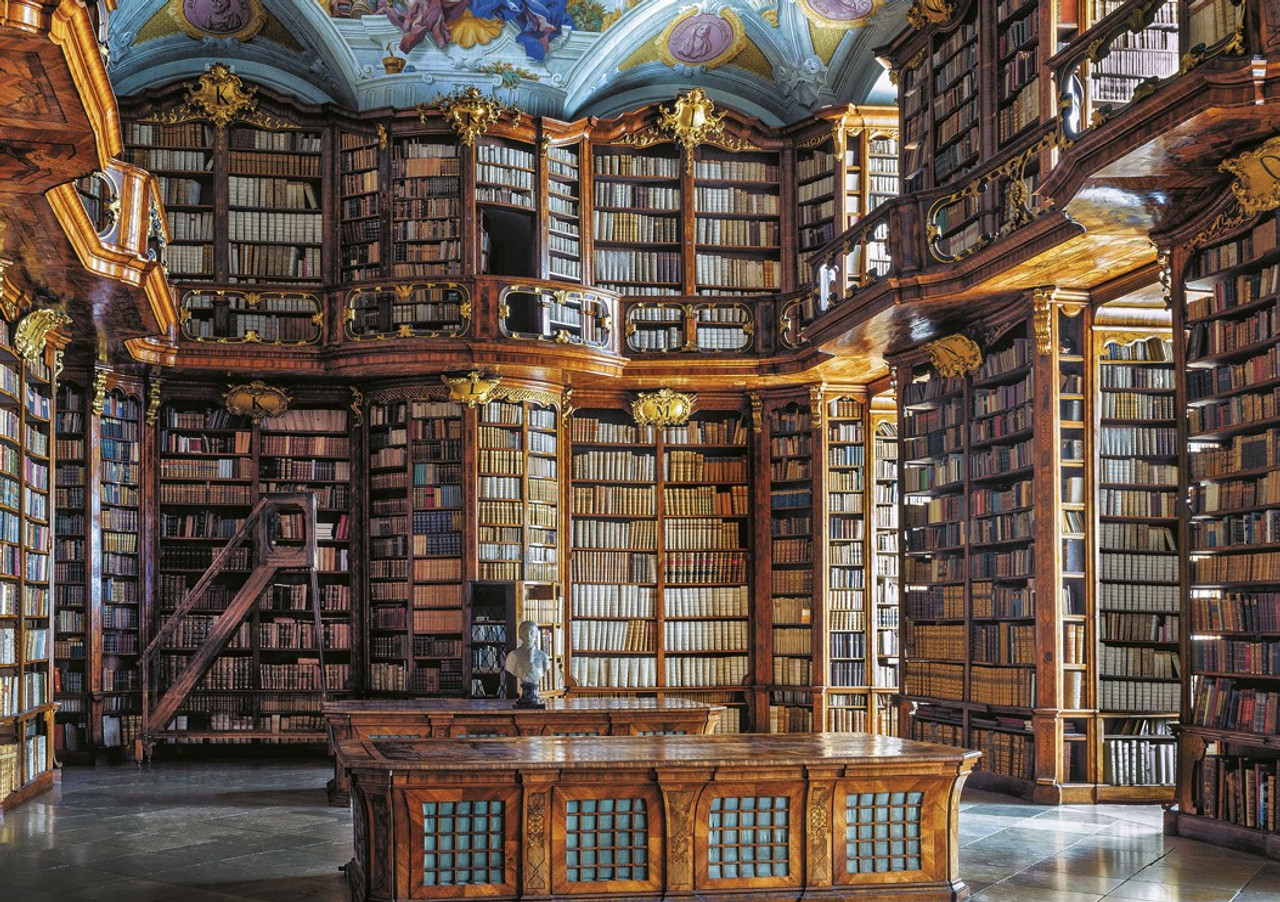 Library Monastery St. Florian Books & Reading Jigsaw Puzzle