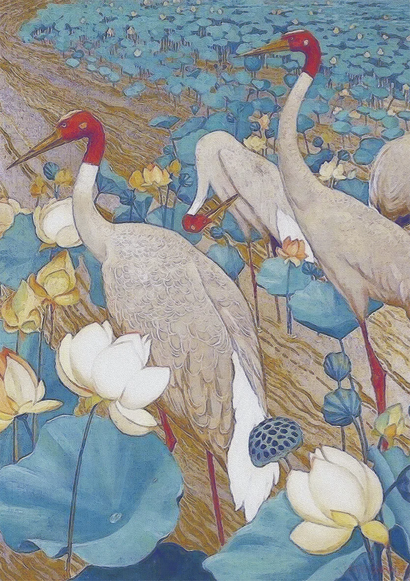 Ying Yang Plumage Birds