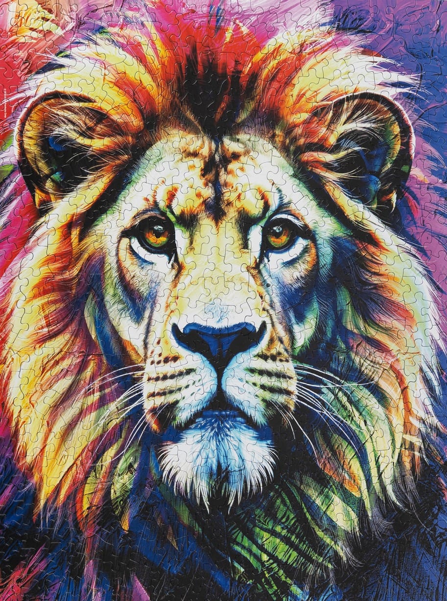 Brave Colors of a Lion