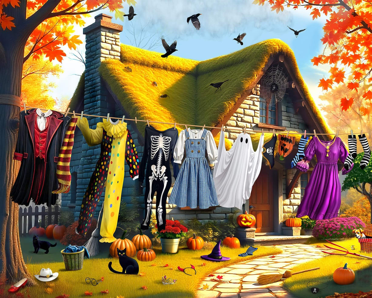 Halloween Laundry Day