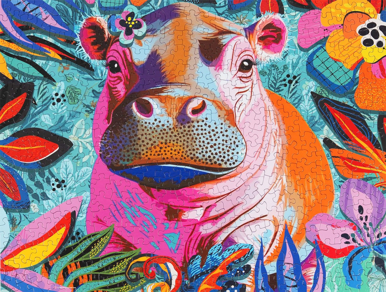 Floral Hippo Pop