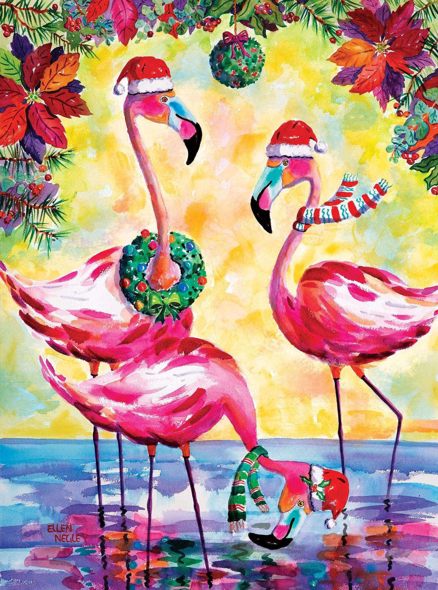 Festive Flamingos