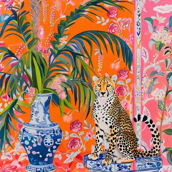 Cheetah and Ginger Jar Big Cats