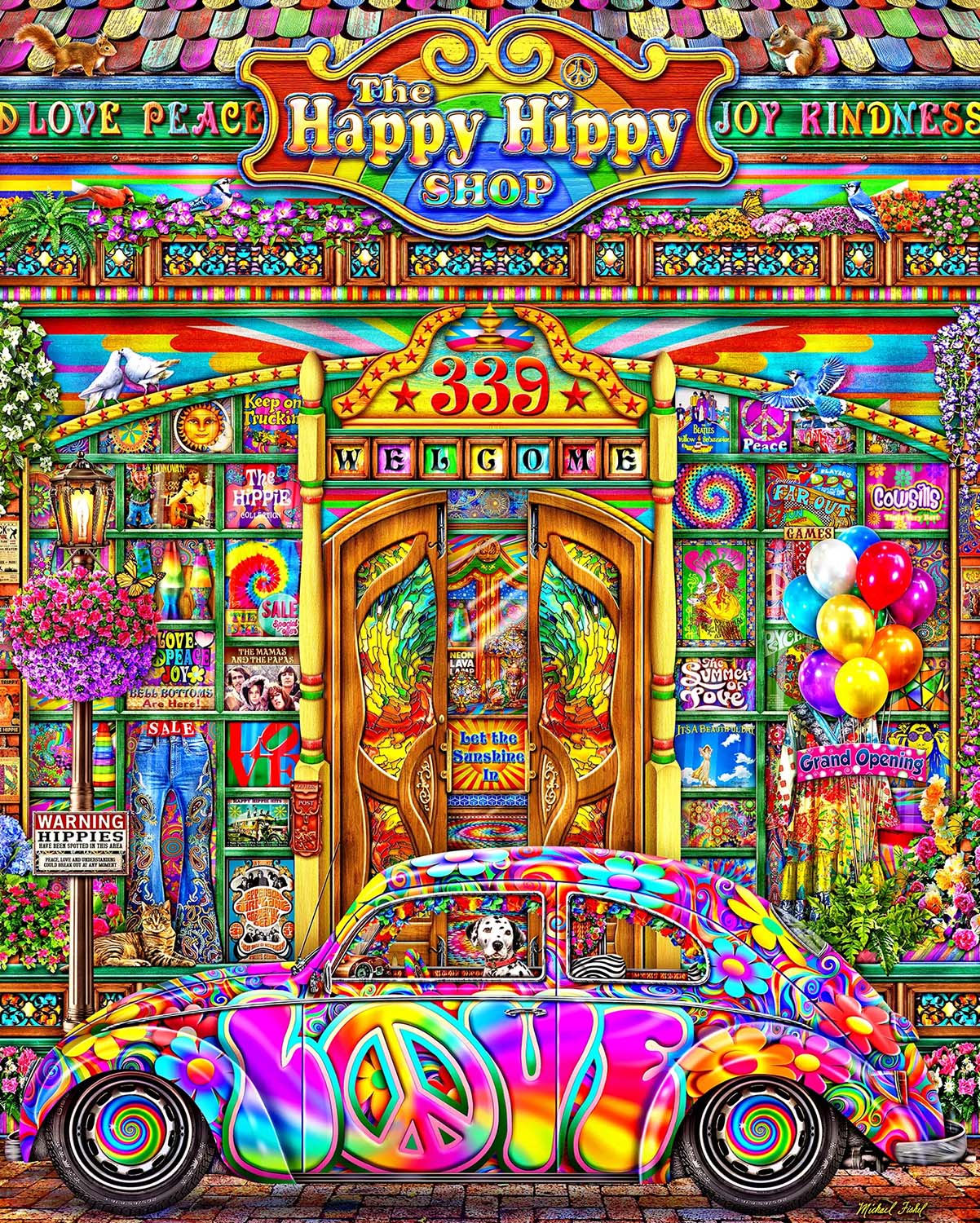 The Happy Hippy Shop Nostalgic & Retro Jigsaw Puzzle
