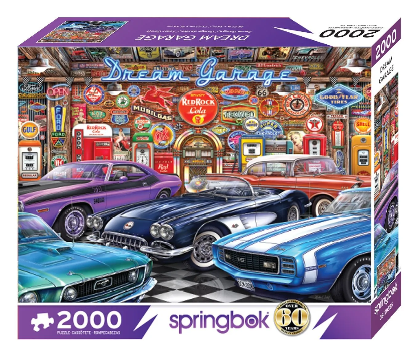 Dream Garage 2000 Piece Jigsaw Puzzle Car