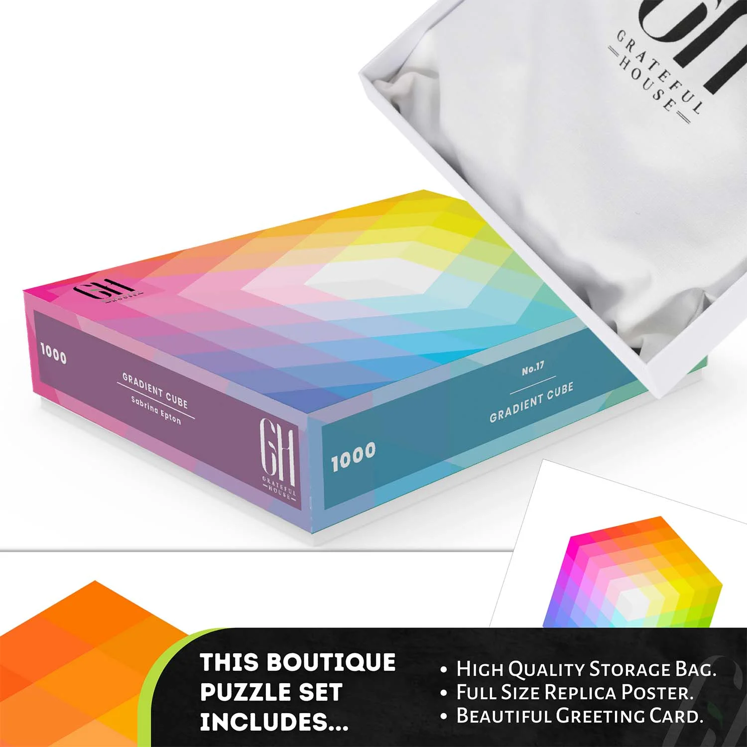 Gradient Cube by Sabrina Epton