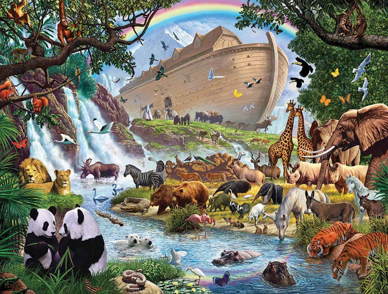 White Mountain KEEPERS OF THE KINGDOM 1000 Piece sale Puzzle Noah's Ark