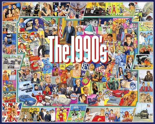 The Nineties Famous People Jigsaw Puzzle