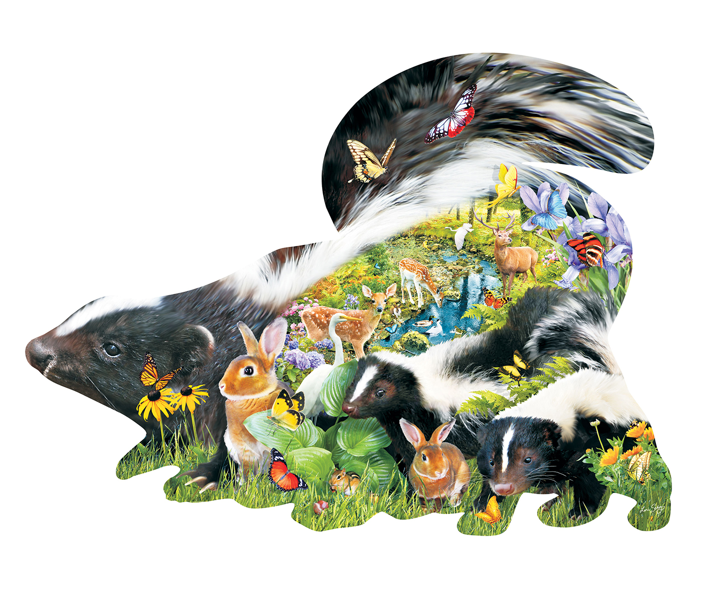 Black and White Animals