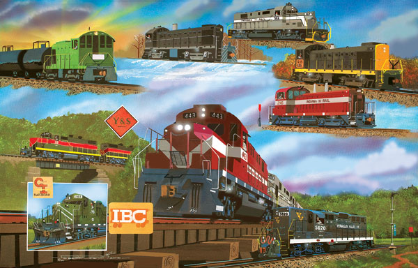 For the Love of Trains Train Jigsaw Puzzle