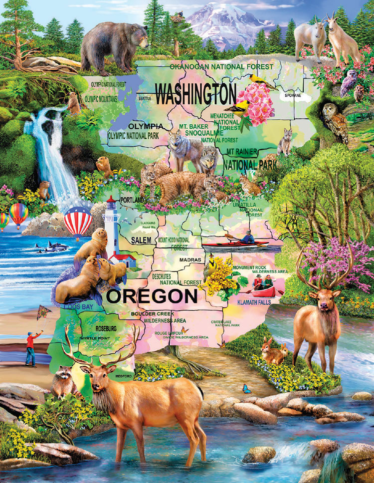 Pacific Northwest Adventure Maps & Geography