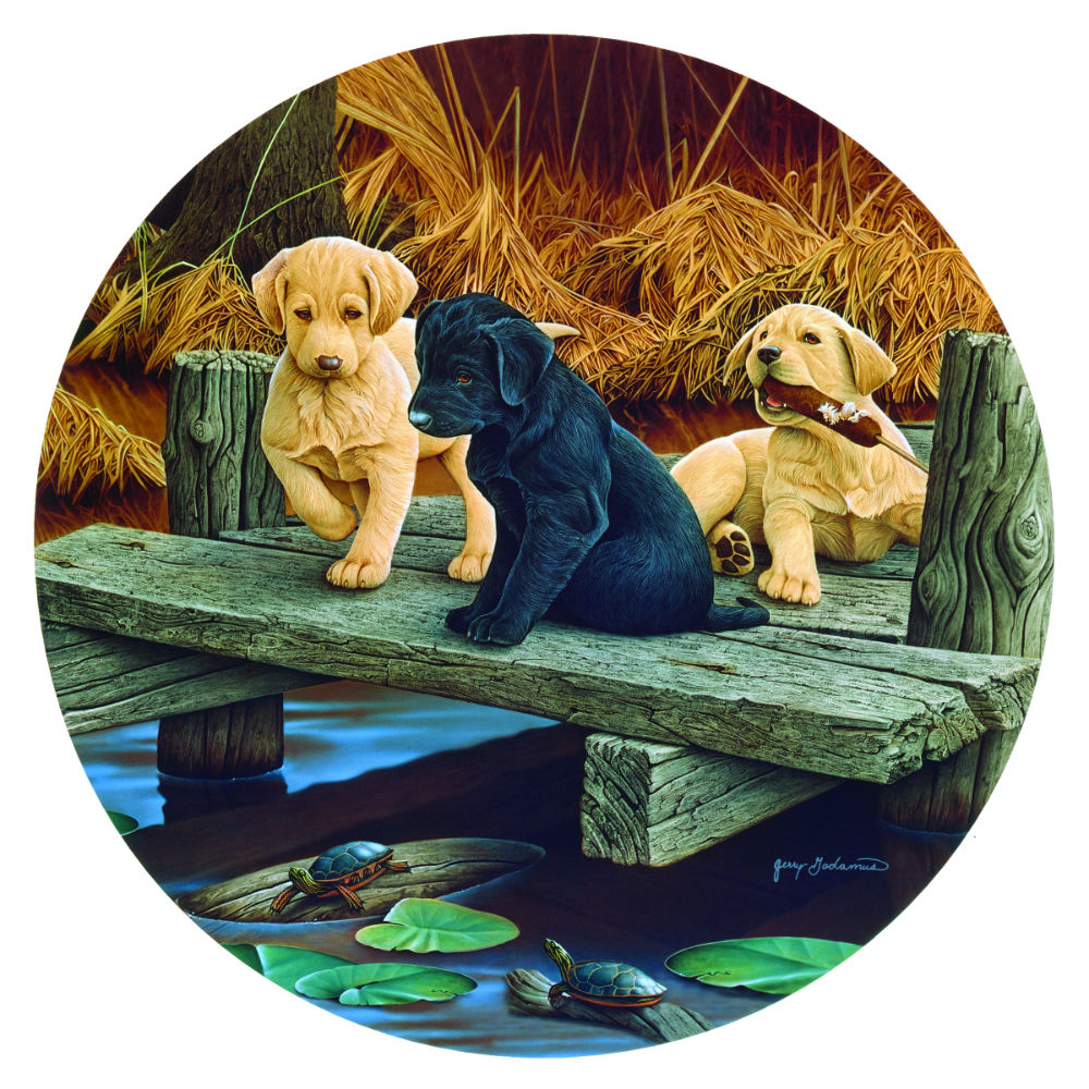 Puppies and Friends Countryside Jigsaw Puzzle