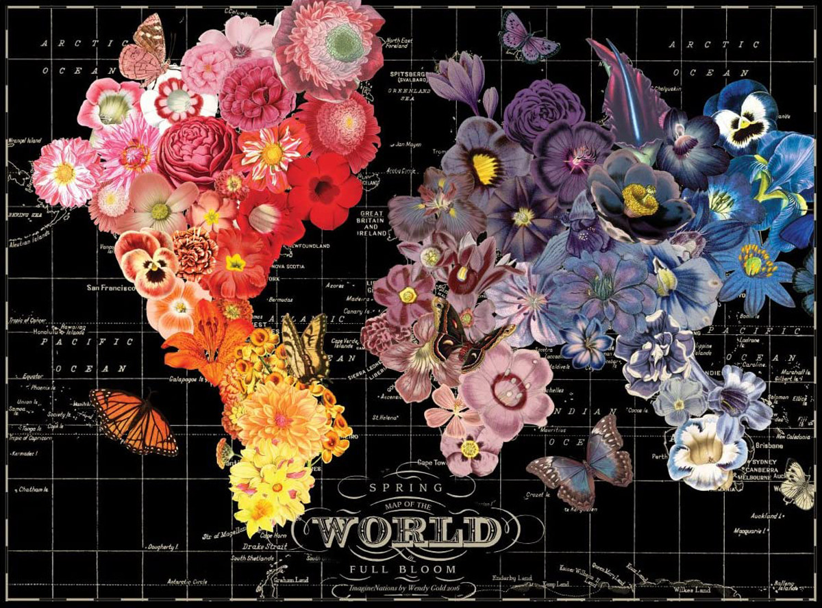 Full Bloom Maps & Geography Jigsaw Puzzle
