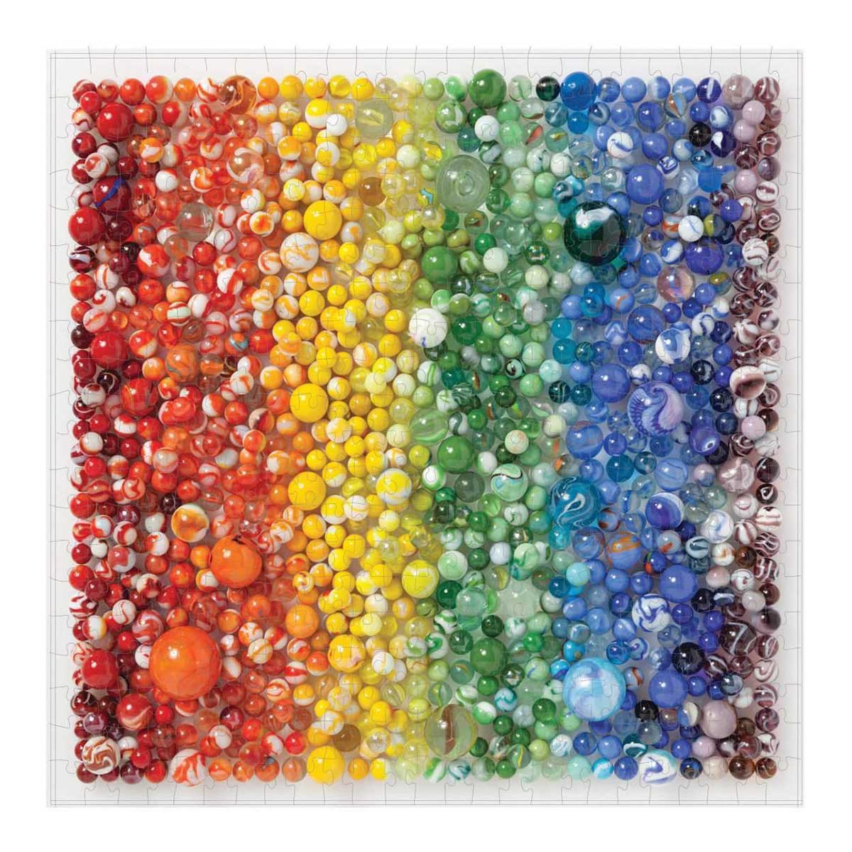 Rainbow Marbles Pattern & Geometric Jigsaw Puzzle