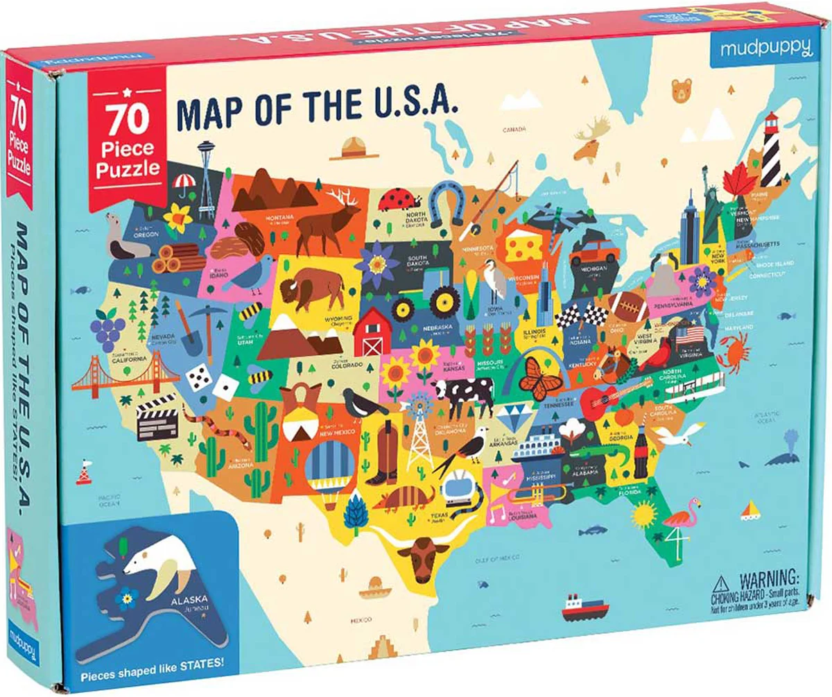 Map of the U.S.A.