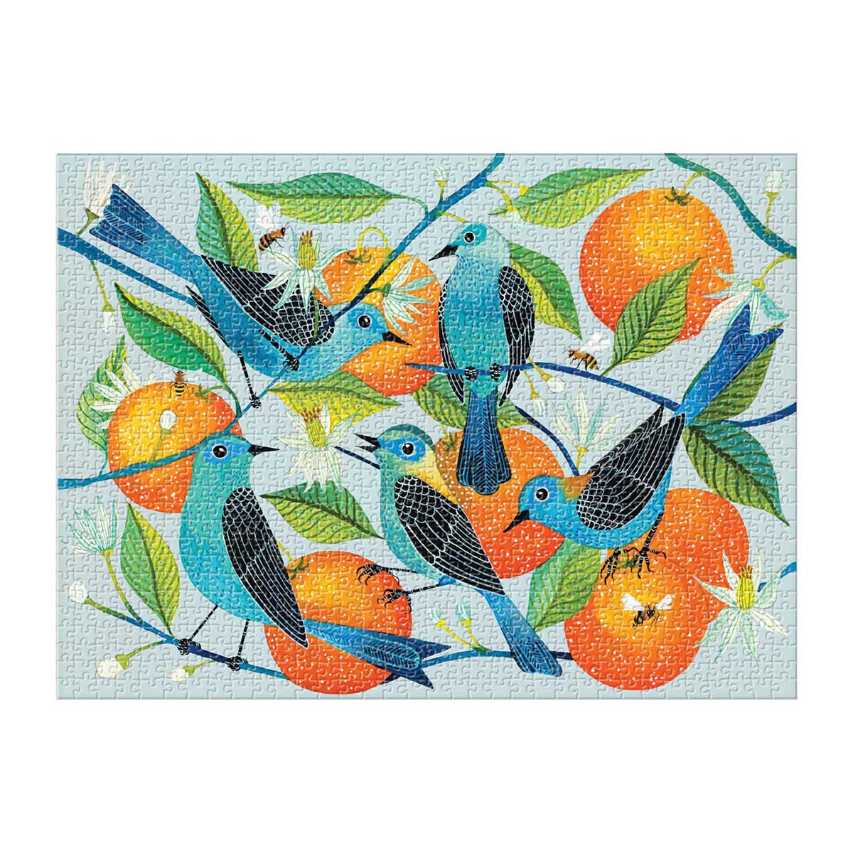 Geninne Zlatkas Naranjas Birds Jigsaw Puzzle