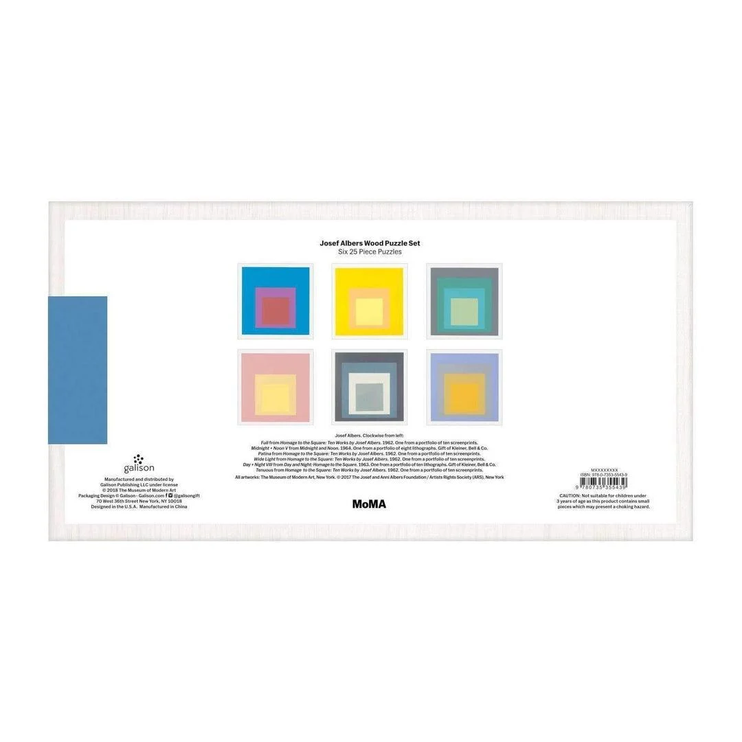 Josef Albers Wooden Puzzle Jigsaw (150 Piece) - Coffee Table Gift