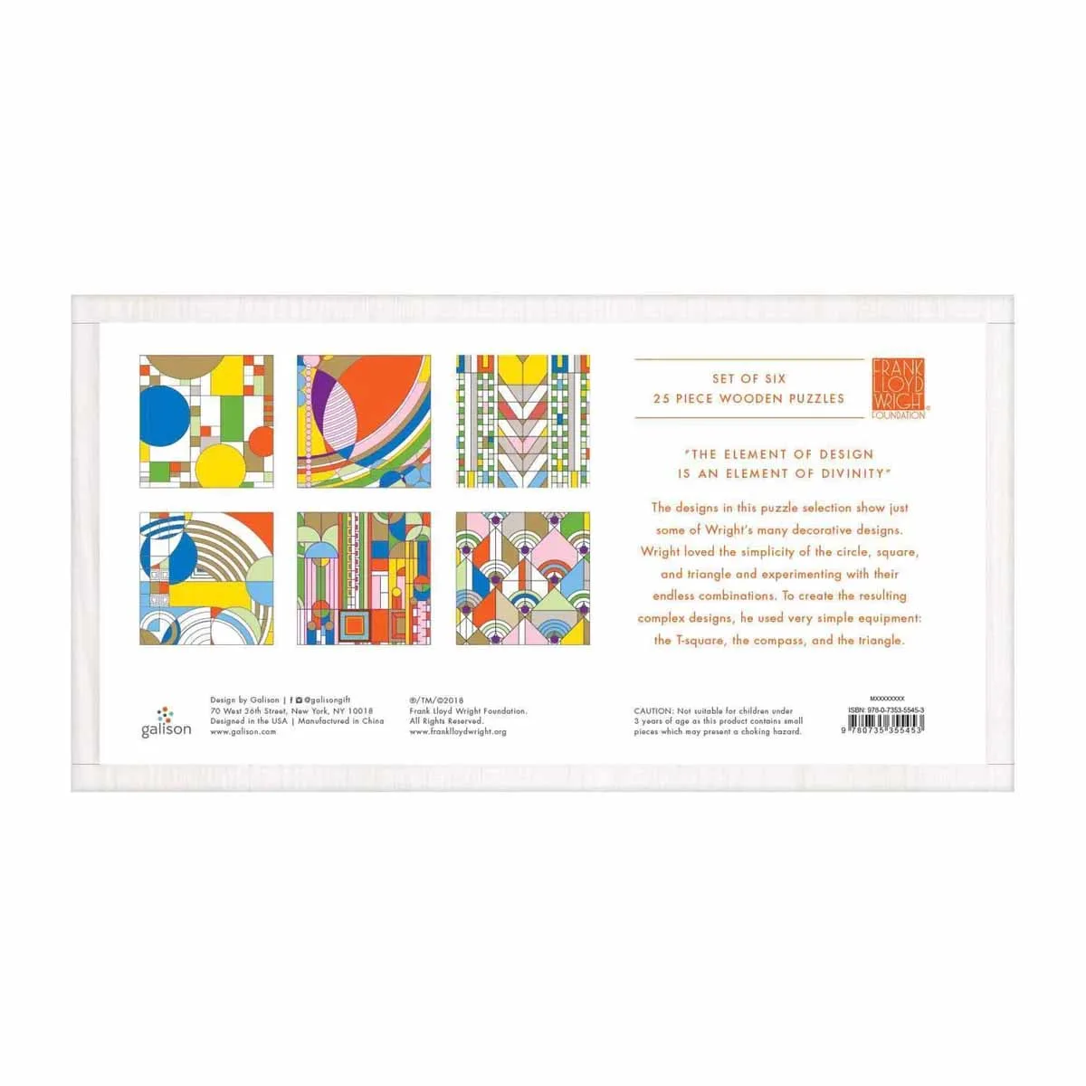 Frank Lloyd Wright Party Puzzle Set